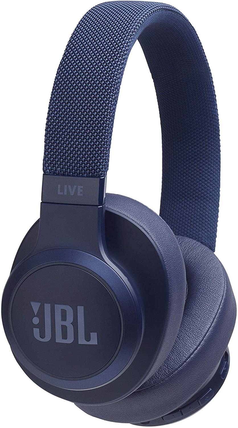 Casque JBL Bluetooth 500 BT bleu, avec commande pour appels