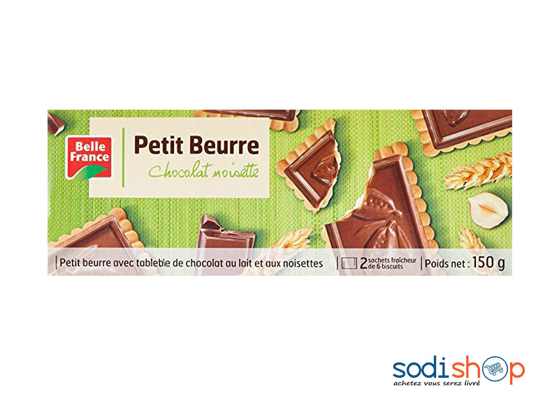 Petit Beurre chocolat noisette 150 G, Belle France