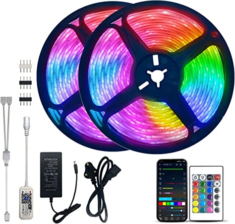 LED ruban lumineux multicolore 3 m avec télécommande