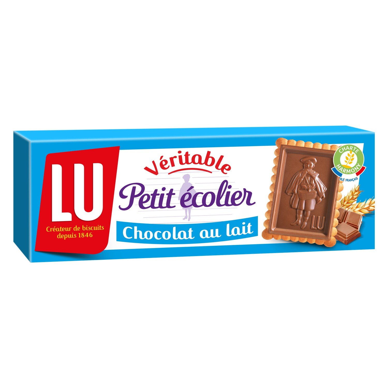 Véritable Petit Ecolier LU, chocolat au lait 150 g