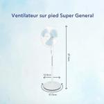 Ventilateur sur pied Super General 16” SGSF28M